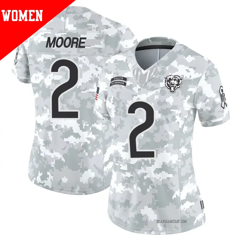 売れ筋商品|||ナイキ カットソー トップス レディース Women's D.J. Moore White Chicago Bears Alternate Game Jersey White Women's Nike D.J. Moore White Chicago Bears Alternate Game